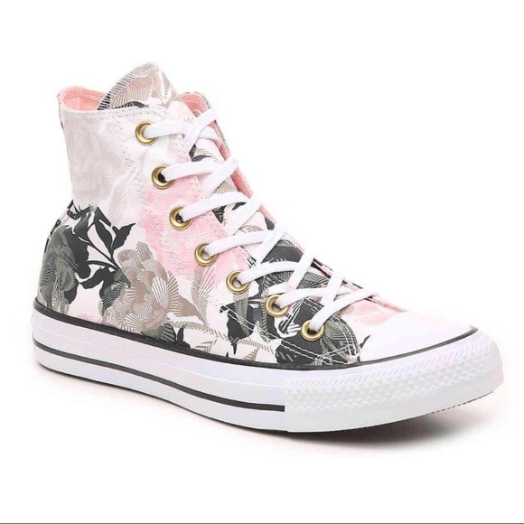 floral high top sneakers